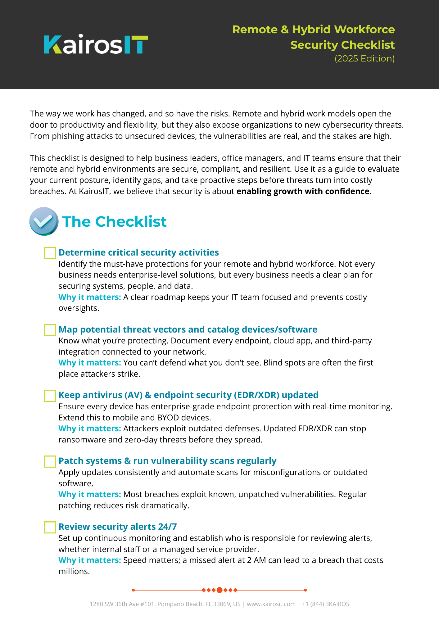 KIT - IT Risk Checklist